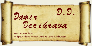 Damir Derikrava vizit kartica